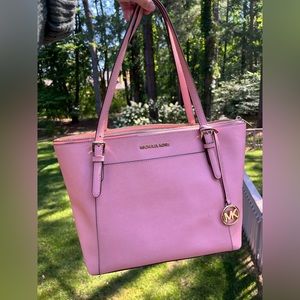 Michael Kors Ciara Top Zip Tote Pastel Pink